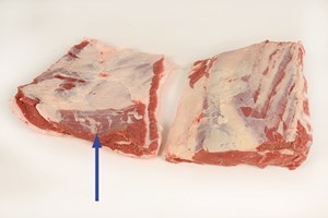 Rib Cap Muscle (Latissimus dorsi and Trapezius) Meat Cut Spec Step 3